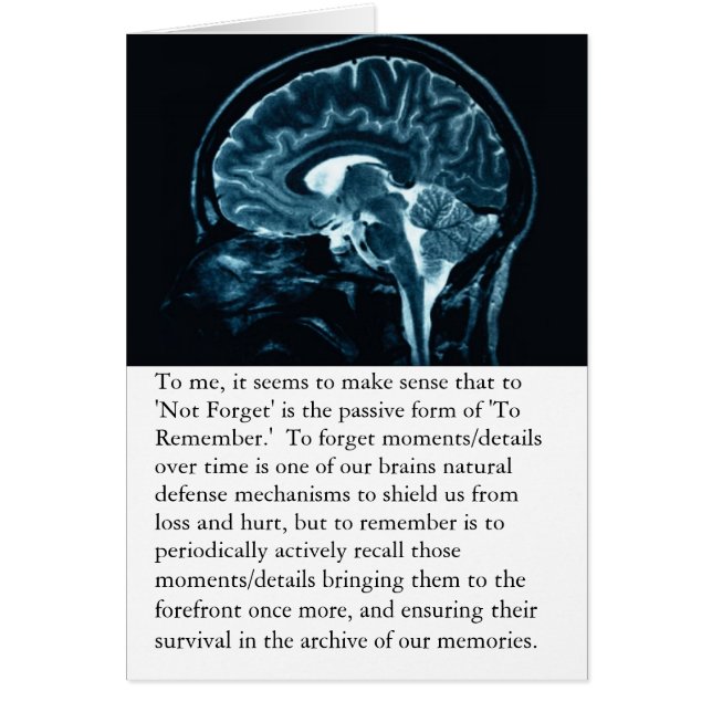 Cartão Promessa de recordar (Frente)