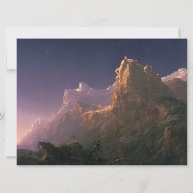 Cartão Prometheus Bound (por Thomas Cole) (Frente)