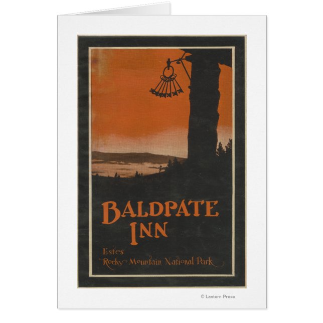Cartão Promocional de Poster de Entrada Baldpate # 2 (Frente)