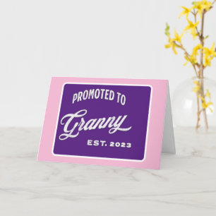 Cartão Promovido A Avó Est. 2023 Para A Nova Avó