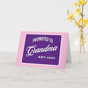 Cartão Promovido À Avó Est. 2023 Para A Nova Avó