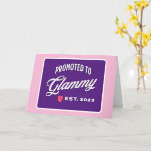 Cartão Promovido A Glammy Est. 2023 Para A Nova Avó