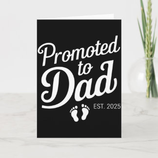 Cartão Promovido a Papai Est 2025 Engraçado Logo Ser Pai