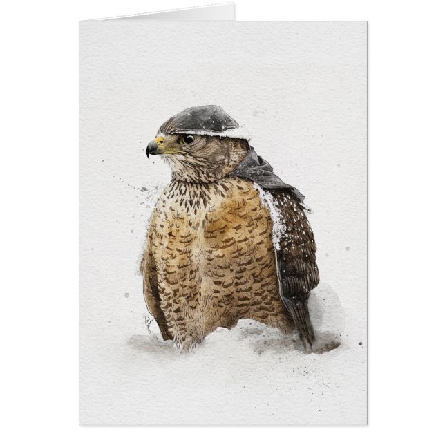 Cartão Pronto Para A Neve (Frente)