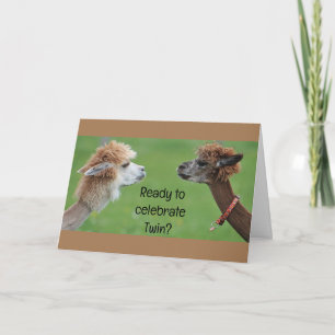 CARTÃO PRONTO PARA "CELEBRAR" COM O MEU ANIVERSÁRIO GÊMEO