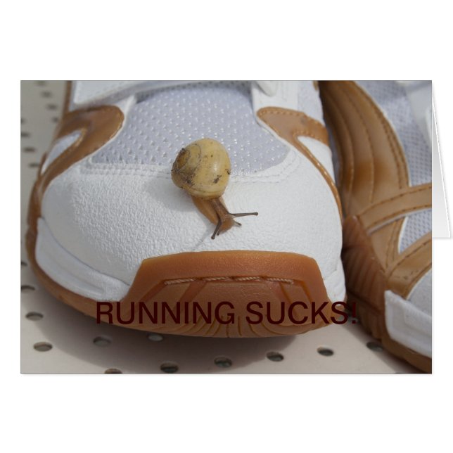 Cartão Pronto Para Corrida De Caracol (Frente Horizontal)