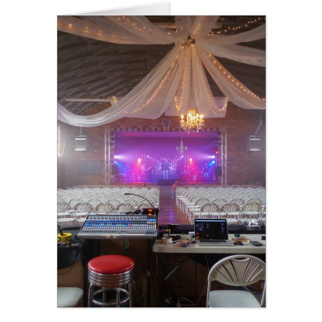 Cartão Pronto para um concerto (Frente)