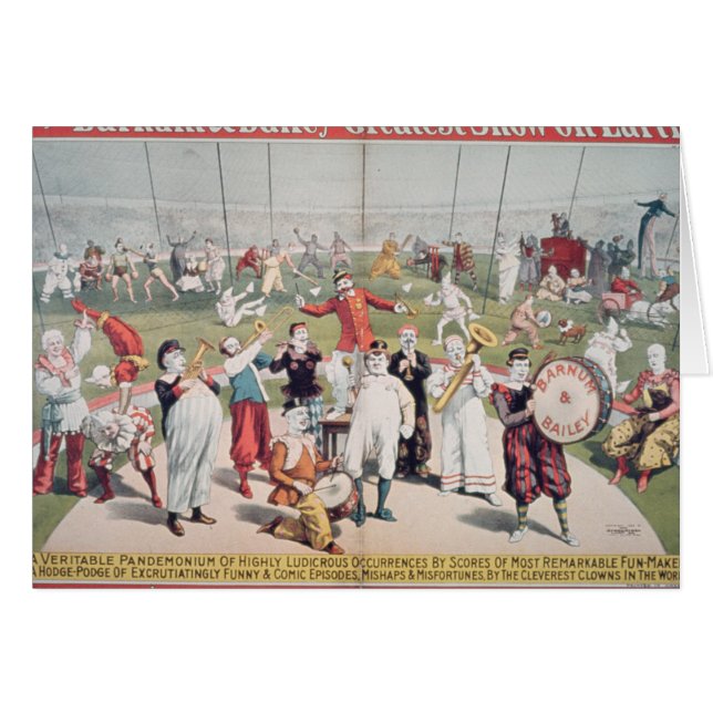 Cartão Propaganda de poster o Barnum (Frente Horizontal)