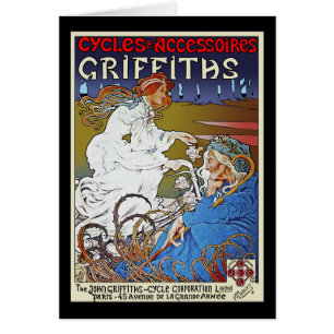 Cartão Propaganda do poster da bicicleta: Ciclos de