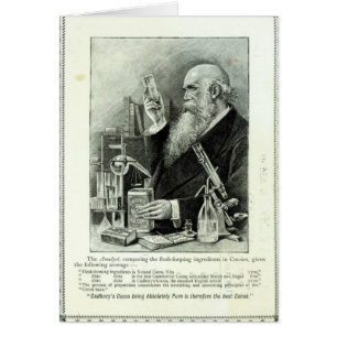 Cartão Propaganda para 'o Cocoa de Cadbury