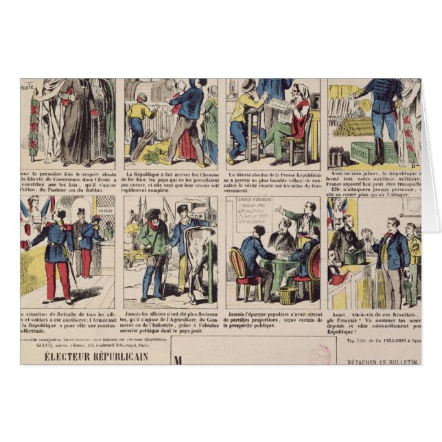 Cartão Propaganda republicana (Frente Horizontal)