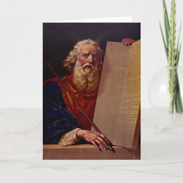 Cartão Prophet Moses on Mount Sinai – High-Fidelity Epic  (Frente)