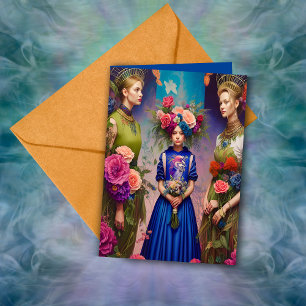 Cartão Proposta de Bridesmaid Eetética Obrigado Fantasy A