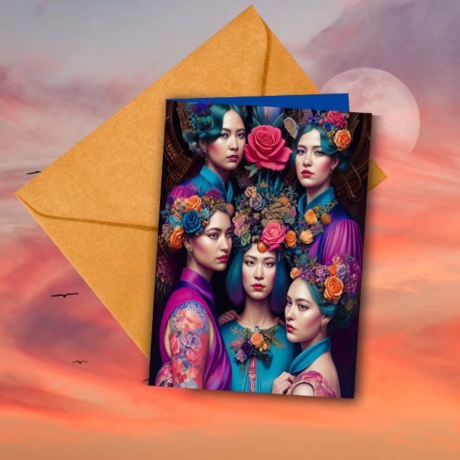 Cartão Proposta de Bridesmaid Eetética Obrigado Fantasy A (Criador carregado)