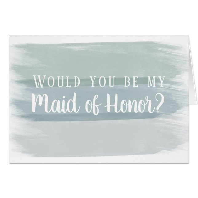 Cartão Proposta de Madrinha de casamento do Traço do Pinc (Frente horizontal)