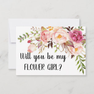 Cartão Proposta de Menina Flor