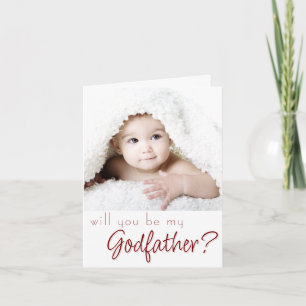 Cartão Proposta do padrinho   Script Clássico Simples 2 F