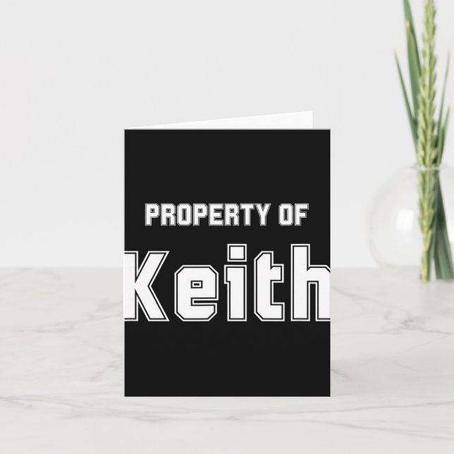 Cartão Propriedade De Keith Funny Bachelorette Gifts Para (Frente)