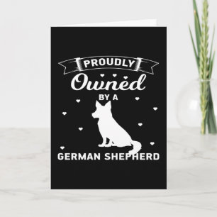 Cartão Propriedade orgulhosa de um German shepherd