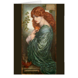 Cartão Proserpina por Dante Gabriel Rossetti