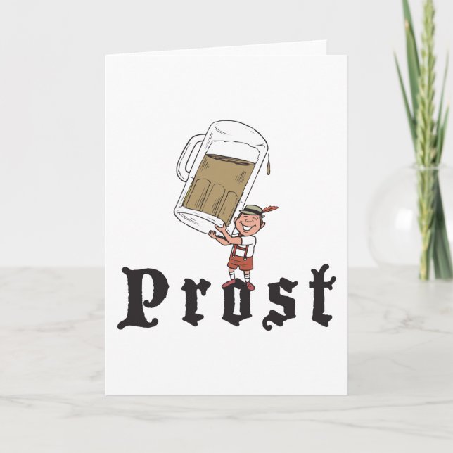 Cartão Prost German Drinking (Frente)