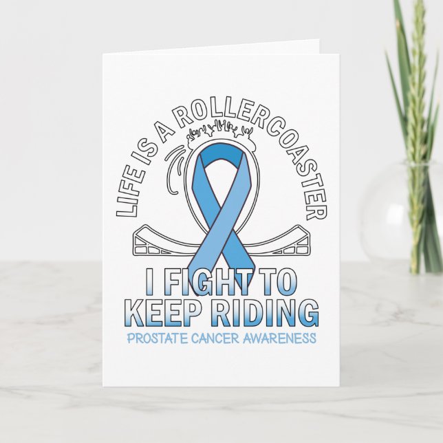Cartão Prostate cancer awareness light blue Gradient (Frente)
