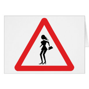 Cartão Prostituta do cuidado (prostituta de Attenzione)