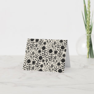 Cartão Protea Floral Block Impressão Millefleur aniversár