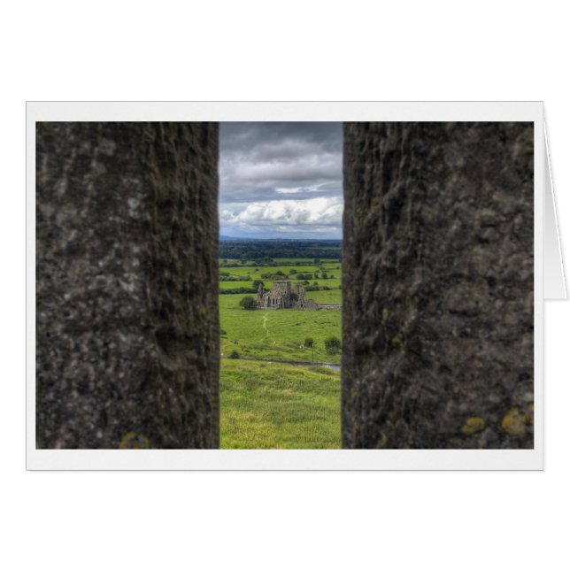 Cartão Protegendo a abadia (Frente Horizontal)