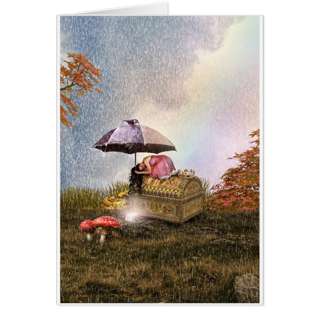 Cartão Protegendo o tesouro (Frente)