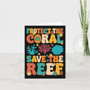Cartão Proteja O Coral Salve O Recife Coral Recife Coral