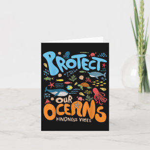 Cartão Proteja O Nosso Oceano Seja Uma Tartaruga De Tubar