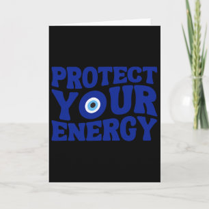 Cartão Proteja Sua Energia Olho do Mal Espiritual Vibraçõ