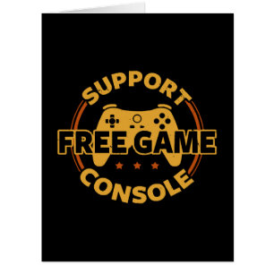 Cartão Protesto de jogo engraçado de console de jogos