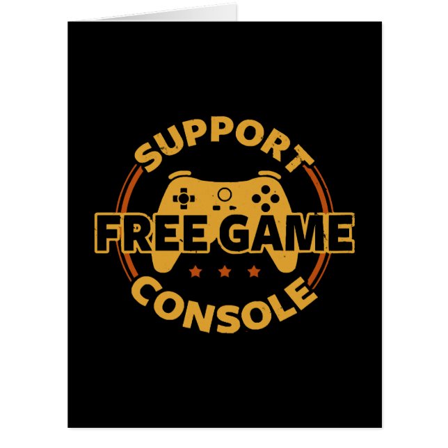 Cartão Protesto de jogo engraçado de console de jogos (Frente)