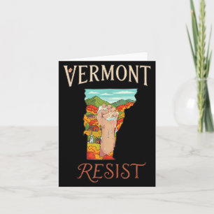 Cartão Protesto Político Resistir Vermont