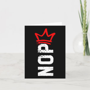 Cartão Protesto Sem Reis Sinal De Engraçado Anti-Trump 4º