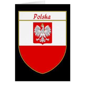 Cartão Protetor da bandeira de Polska