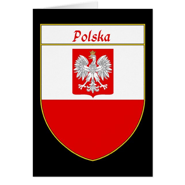 Cartão Protetor da bandeira de Polska (Frente)