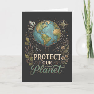 Cartão Protetor da Natureza Legal Proteja nosso planeta d