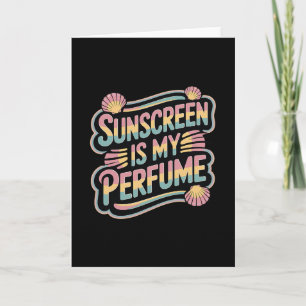 Cartão Protetor Solar é Meu Perfume - Protetor Solar Engr