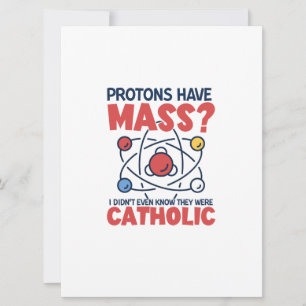 Cartão Protons têm massa que eu nem sabia que eram