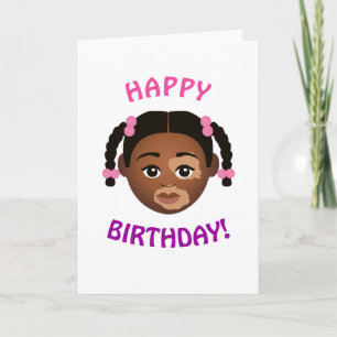 Cartão #Proud2BNaturalMe Choose-My-Complexion Aniversário