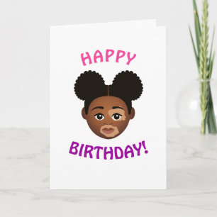 Cartão #Proud2BNaturalMe Choose-My-Complexion Aniversário