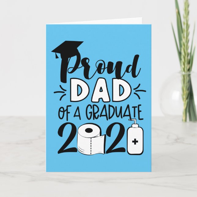 Cartão Proud Dad of a Graduate - 2021 (Frente)