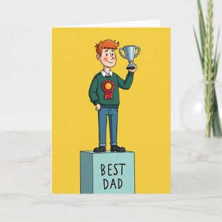 Cartão Proud Fathers Day Figure Card
