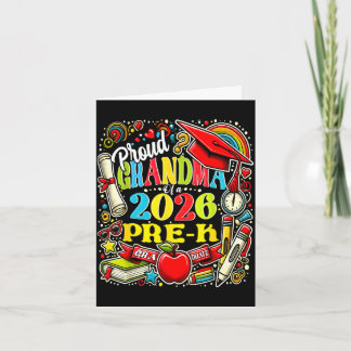 Cartão Proud grandma of 2026 pre-k graduate mothers day