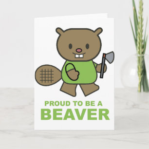 Cartão Proud To Be A Beaver