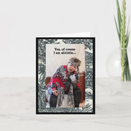 Cartão Prova humorística que sou atlética