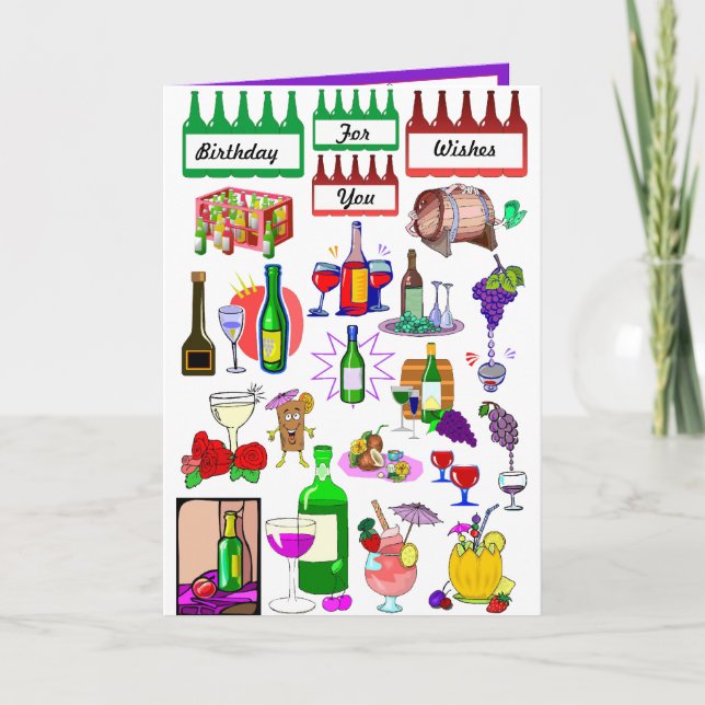 Cartão Provando de vinho (Frente)